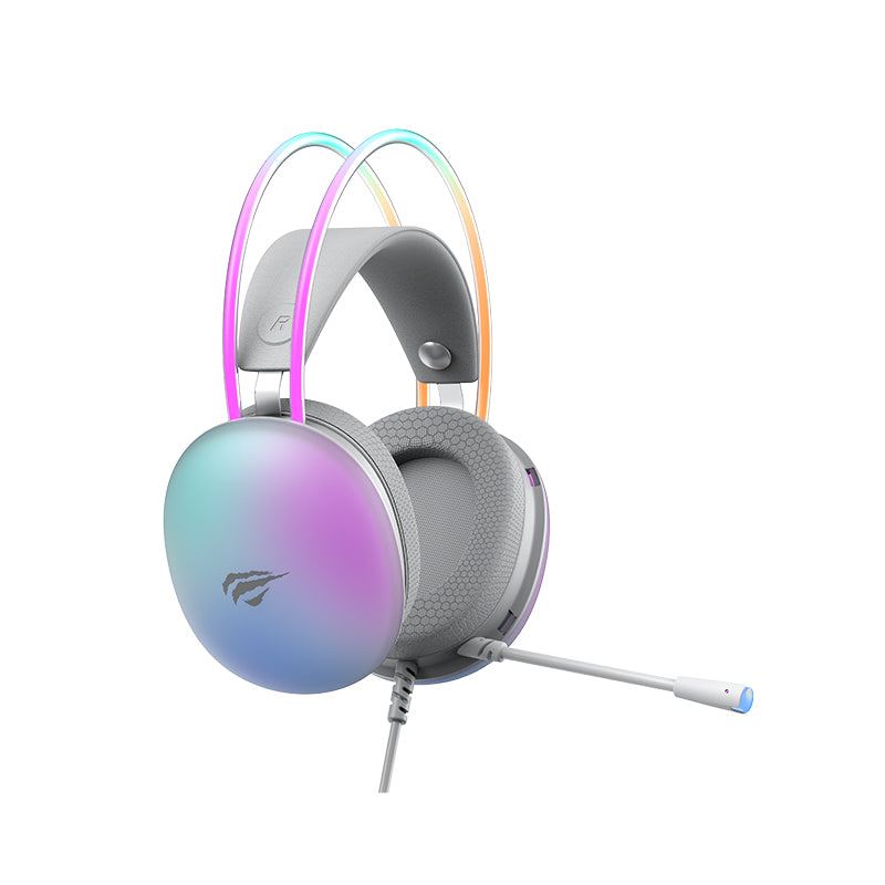 Havit Gamenote H2037d RGB Wired Gaming Headset | 50mm Custom Drivers | 20Hz-20kHz | 115dB | Dynamic RGB Lighting | Omnid
