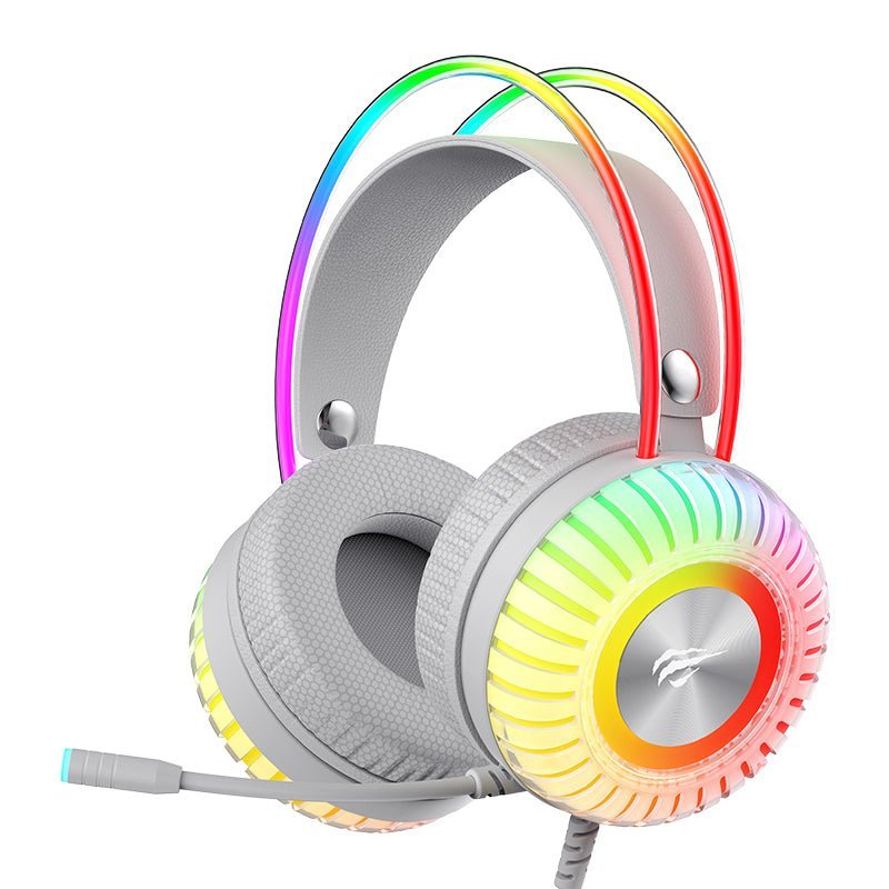 HAVIT H2046U Gaming Headset | USB 7.1 Virtual Surround | Ø50mm Drivers · 20Hz–20kHz | 21Ω · 112dB | RGB Lighting · 2.1m 