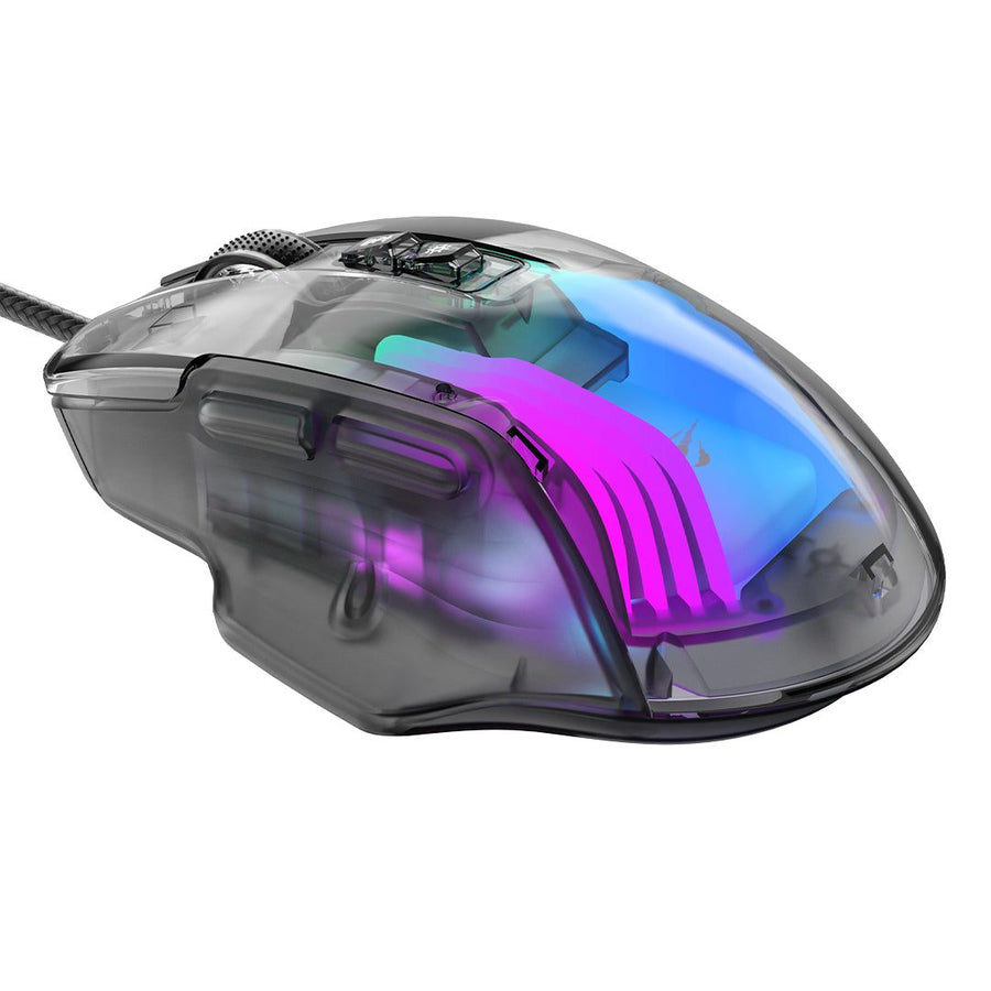 HAVIT MS1011SE Wired RGB Gaming Mouse | A725F Sensor · 1200–7200 DPI | 7 Programmable Buttons | 10M-Click Switches · 113