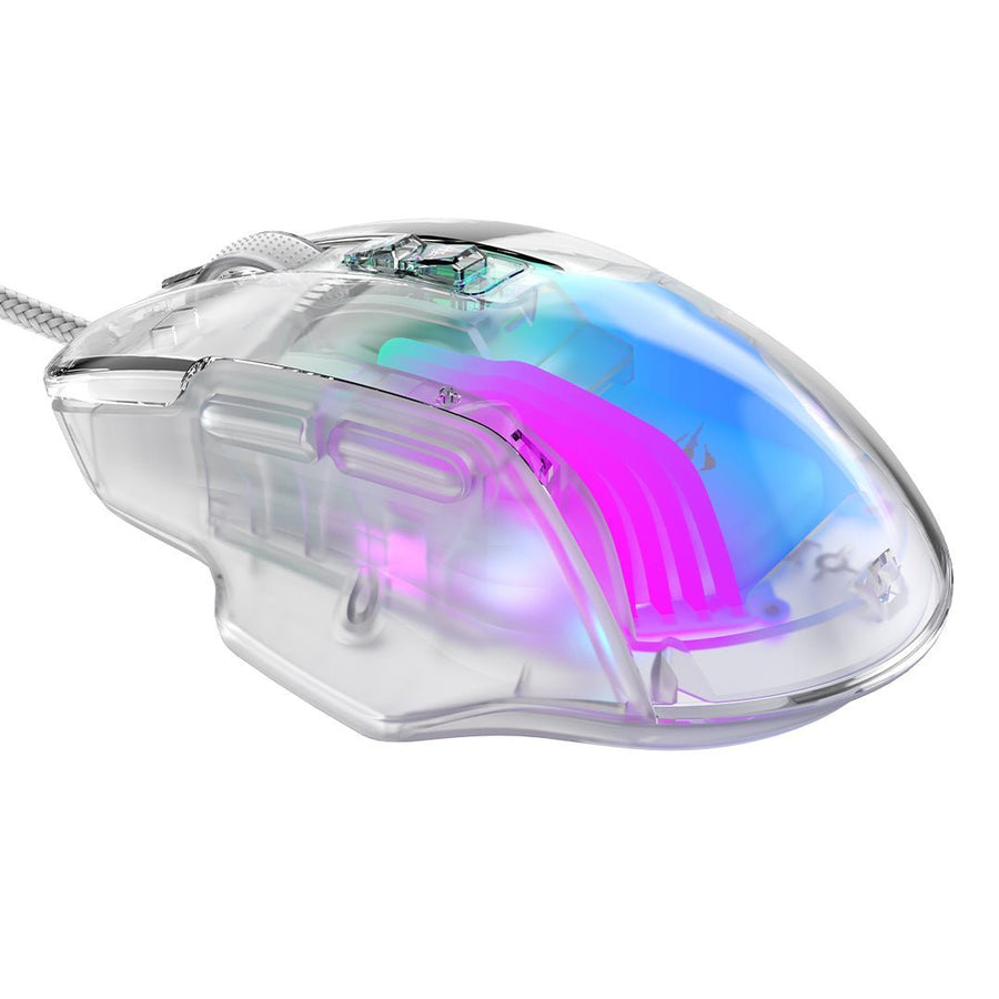 HAVIT MS1011SE Wired RGB Gaming Mouse | A725F Sensor · 1200–7200 DPI | 7 Programmable Buttons | 10M-Click Switches · 113