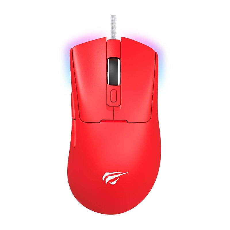 Havit MS966 Wired RGB Gaming Mouse | PAW3327 Optical Sensor | 6-Step DPI 800/1600/3200/6400/8000/12000 | 7 Fully Programmable Buttons | Dynamic RGB Backlight | 20M-Click Switches | 80g | 1.6m USB Cable | Windows · macOS · PS4 · PS5