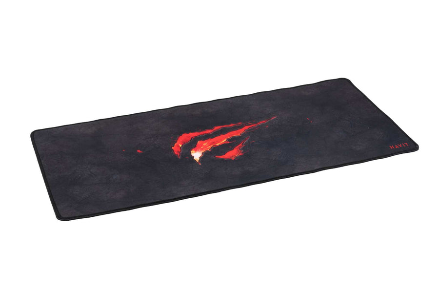 Havit HV-MP861 Extended Gaming Mouse Pad | 700 × 300 × 3 mm | Multispandex Fine-Mesh Cloth | Anti-Slip Rubber Base | Sti