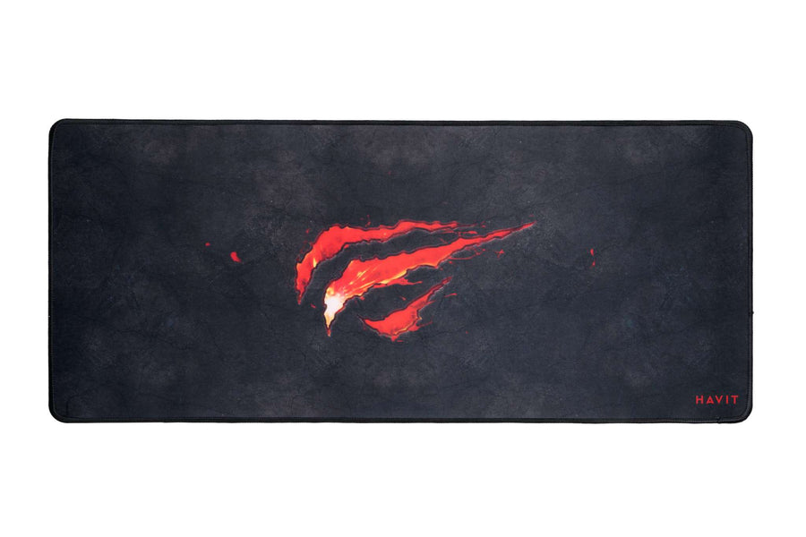 Havit HV-MP861 Extended Gaming Mouse Pad | 700 × 300 × 3 mm | Multispandex Fine-Mesh Cloth | Anti-Slip Rubber Base | Sti