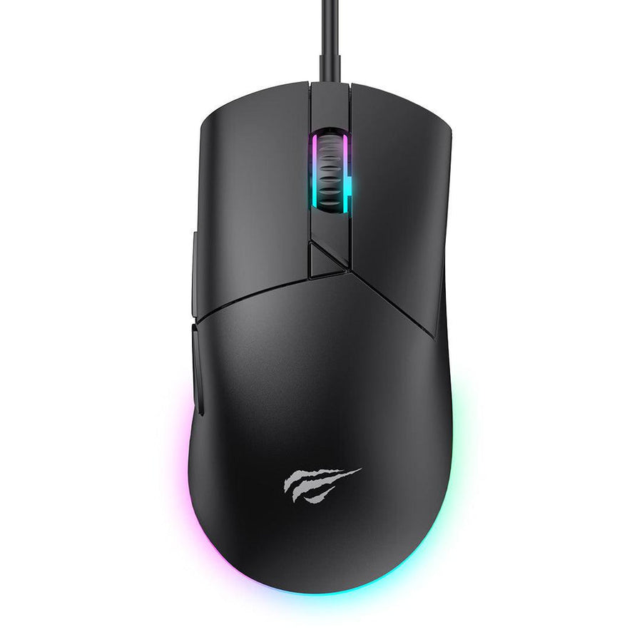 Havit MS1038 RGB Backlit Programmable Gaming Mouse | 8000 DPI Optical (6 Levels) | 7 Programmable Buttons | RGB Backligh