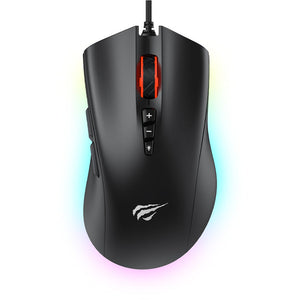Havit Gamenote MS1040 RGB Wired Gaming Mouse | USB Wired | RGB Backlight | Available in Black and White