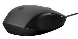 HP 150 240J6AA Wired Mouse | USB Type-A · 100 cm Cable | 1600 DPI Optical Sensor | 3 Buttons · 60 g | Black