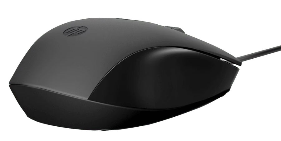 HP 150 240J6AA Wired Mouse | USB Type-A · 100 cm Cable | 1600 DPI Optical Sensor | 3 Buttons · 60 g | Black