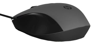 HP 150 240J6AA Wired Mouse | USB Type-A · 100 cm Cable | 1600 DPI Optical Sensor | 3 Buttons · 60 g | Black