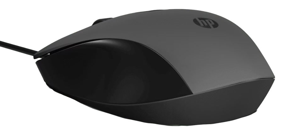 HP 150 240J6AA Wired Mouse | USB Type-A · 100 cm Cable | 1600 DPI Optical Sensor | 3 Buttons · 60 g | Black