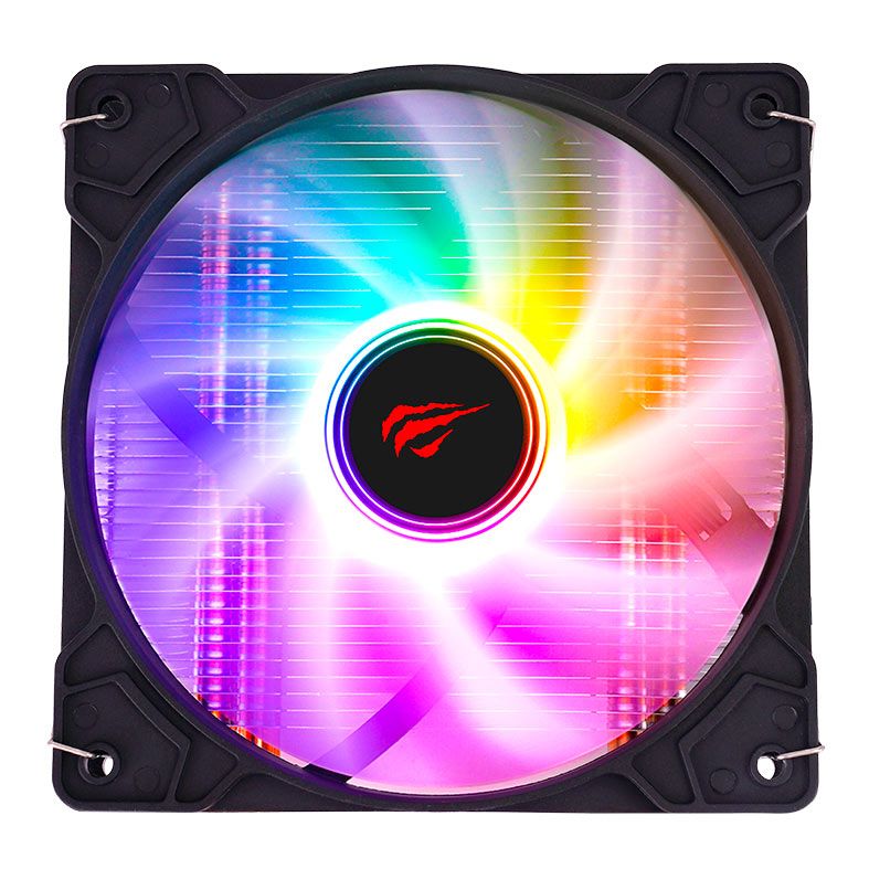 HAVIT Gamenote F2003 CPU Air Cooler | 120mm RGB PWM Fan · 800–1700 RPM · 61.5 CFM | 6mm Copper Heatpipes · Aluminium Fin