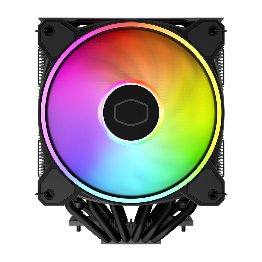 Cooler Master Hyper 622 Halo Black CPU Air Cooler | Dual Tower · 6 Nickel-Plated Heat Pipes | 2 × 120mm Halo² PWM Fans ·