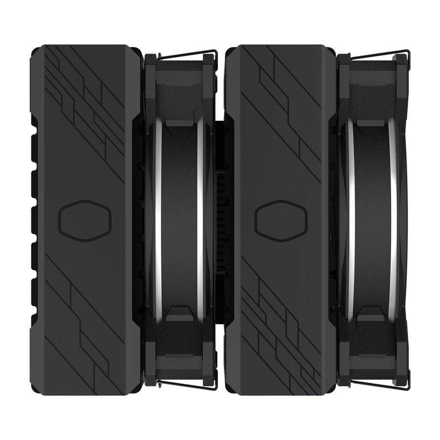 Cooler Master Hyper 622 Halo Black CPU Air Cooler | Dual Tower · 6 Nickel-Plated Heat Pipes | 2 × 120mm Halo² PWM Fans ·