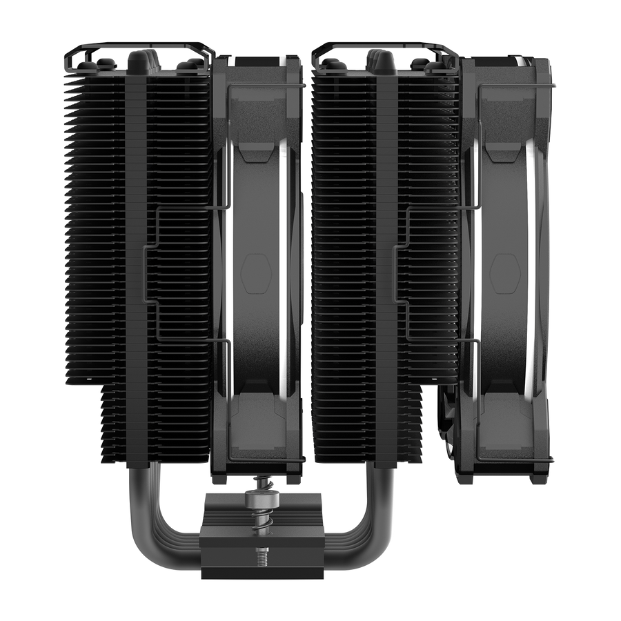 Cooler Master Hyper 622 Halo Black CPU Air Cooler | Dual Tower · 6 Nickel-Plated Heat Pipes | 2 × 120mm Halo² PWM Fans ·