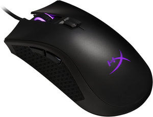 HyperX Pulsefire FPS Pro HX-MC003B Gaming Mouse | Pixart PMW3389 · Up to 16000 DPI | 6 Programmable Buttons · Omron 20M Click Switches | 1000 Hz Polling · 450 IPS · Braided USB | Black