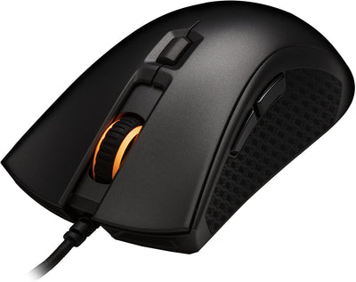 HyperX Pulsefire FPS Pro HX-MC003B Gaming Mouse | Pixart PMW3389 · Up to 16000 DPI | 6 Programmable Buttons · Omron 20M Click Switches | 1000 Hz Polling · 450 IPS · Braided USB | Black