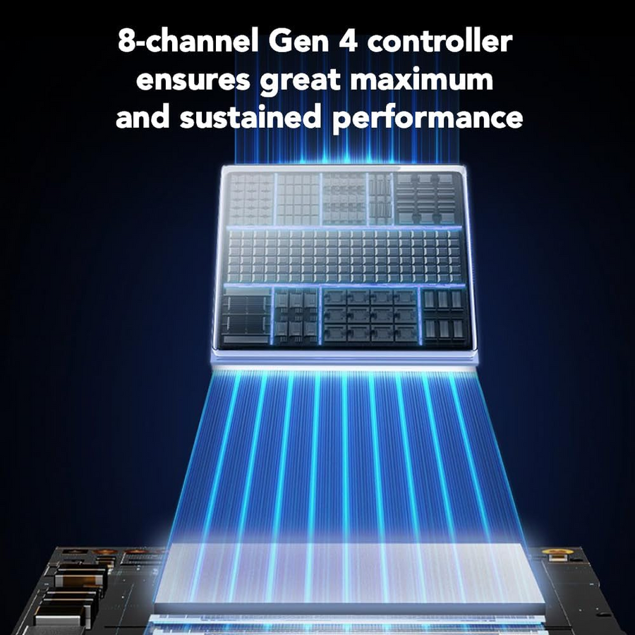 Lexar NQ780 1TB PCIe Gen4 NVMe SSD | PCIe Gen4 x4 · M.2 2280 | 6,500MB/s read · 2,500MB/s write | 600TBW · 6g | 5-year l