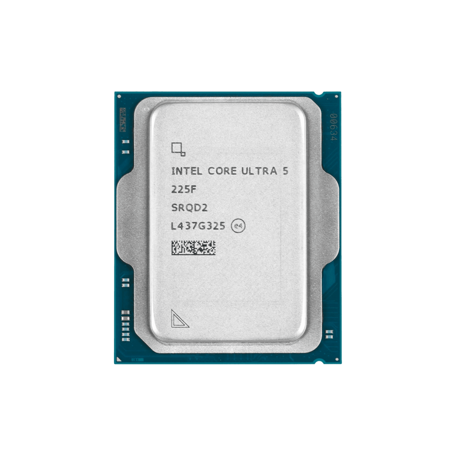 Intel Core Ultra 5 225F Desktop Processor | 10 Cores (6P+4E) · 10 Threads | Up to 4.9GHz P-core · 4.4GHz E-core | 20MB S