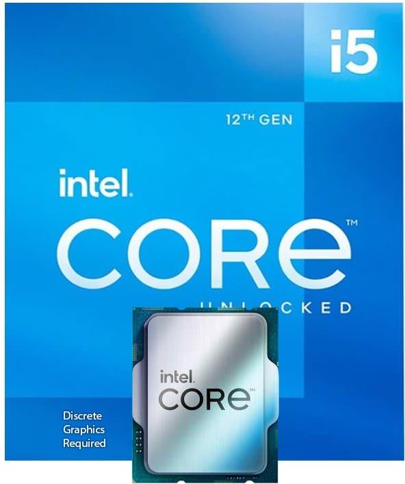 Intel Core i5-12400F Desktop Processor | 6 Cores · 12 Threads · 2.50 GHz Base · 4.40 GHz Max Turbo | 18 MB Intel Smart C