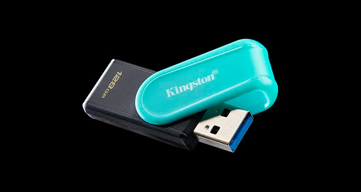 Kingston DataTraveler Exodia S DTXS/256GB USB Flash Drive | 256GB | USB 3.2 Gen 1 · USB-A | Swivel Cap · 57 × 19 × 11.8 