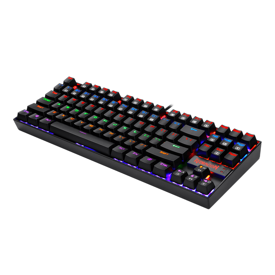 Redragon K552 Kumara Mechanical Gaming Keyboard | 87 Keys · TKL | Outemu Brown Switches | RGB · 19 Lighting Modes | Doub