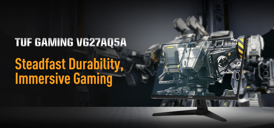 ASUS TUF Gaming VG27AQ5A 27" Gaming Monitor | QHD 2560×1440 · Fast IPS | 210Hz · 1ms GTG (0.3ms min.) | ELMB Sync · AMD 