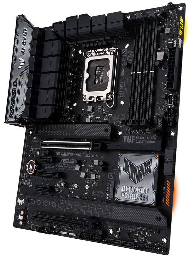 ASUS TUF GAMING Z790-PLUS WIFI Motherboard | Intel Z790 · LGA1700 · ATX | DDR5 7200 MHz (OC) · 4 DIMM · 192GB | 16+1 DrM