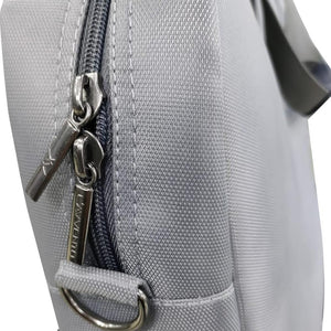 L'AVVENTO BG926 Laptop Shoulder Bag | Fits laptops up to 15.6″ | Polyester · Padded laptop compartment | Front zip pocket · Adjustable shoulder strap | Grey