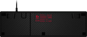 Logitech G413 Mechanical Gaming Keyboard Carbon | Romer-G Tactile Mechanical Switches | 45g Actuation, 1.5mm Point, 3.0mm Travel | Red LED Backlight, 5 Brightness Levels | USB 2.0 Passthrough | 5052 Aluminium-Magnesium Alloy Top | 1.8m Cable