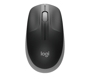 Logitech M190 Full-Size Wireless Mouse | 2.4 GHz USB Receiver · 1000 DPI | 18-Month Battery Life | 90 g | Mid Grey