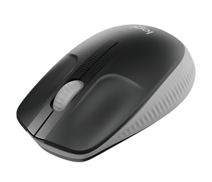 Logitech M190 Full-Size Wireless Mouse | 2.4 GHz USB Receiver · 1000 DPI | 18-Month Battery Life | 90 g | Mid Grey