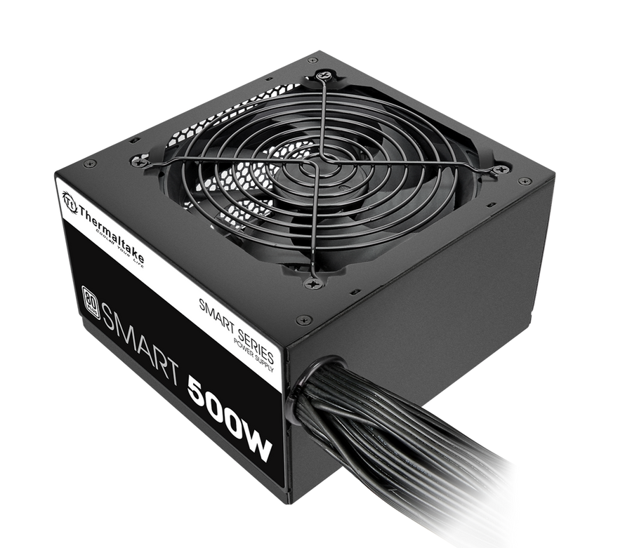 Thermaltake Smart SP-500AH2NKW 500W ATX Power Supply | 80 PLUS Standard · 82-86% Efficiency | Active PFC | Single +12V R