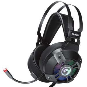 Marvo Scorpion HG9015G Gaming Headset | USB 2.0 · Virtual 7.1 Surround | 50 mm Drivers · 20 Hz–20 kHz · 21 Ω | Rainbow Breathing RGB | Omnidirectional Mic | 2.2 m Cable | Black