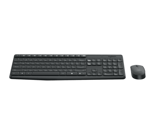 Logitech MK235 Wireless Keyboard and Mouse Combo | 2.4GHz Wireless · Nano USB Receiver · 10 m Range | Full-size Spill-Re