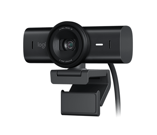 Logitech MX Brio Ultra HD 4K Webcam | 4K 30fps · 1080p 60fps | Dual Beamforming Noise-Reducing Mics | 4x Digital Zoom | 