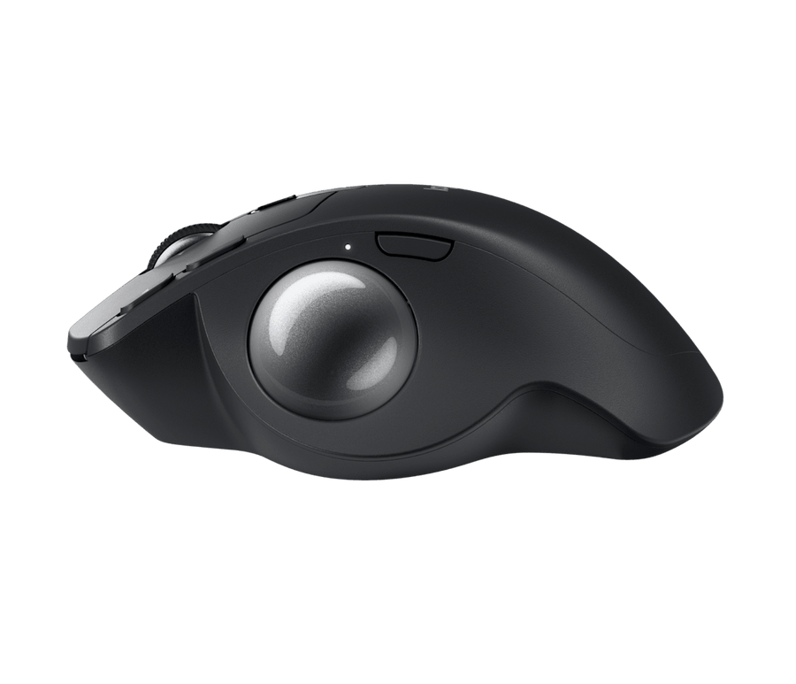 Logitech MX Ergo S Wireless Trackball Mouse | Bluetooth LE · Logi Bolt Receiver | 8 Buttons · 20° Adjustable Tilt | Rech