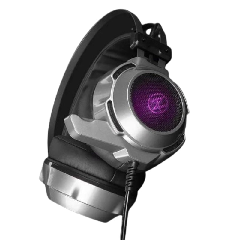 Techno Zone K39 USB Gaming Headset | 7.1 Virtual Surround Sound | 50mm Drivers | 20Hz-20,000Hz · 30mW | RGB Lighting | H