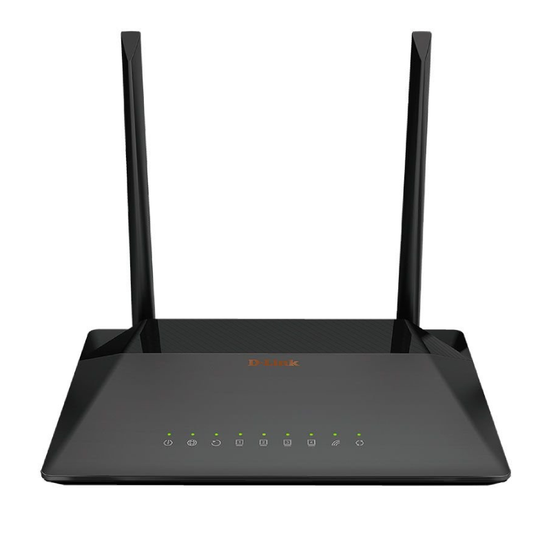 D-Link DSL-224 Wireless N300 VDSL2/ADSL2+ Modem Router | 300 Mbps 2.4 GHz 802.11b/g/n | 2 × 5 dBi Fixed Antennas | RJ-11