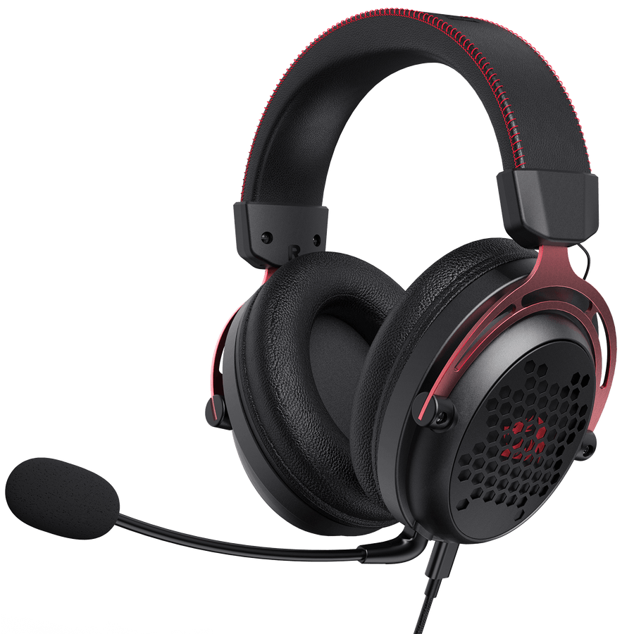 Redragon H386 Diomedes Wired Gaming Headset | 7.1 Virtual Surround (Software) | 53mm Drivers | USB / 3.5mm Aux, Detachab