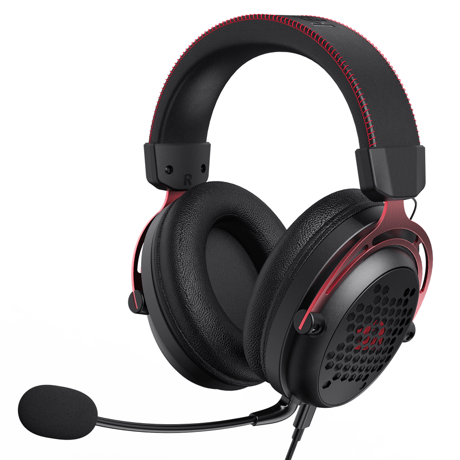 Redragon H386 Diomedes Wired Gaming Headset | 7.1 Virtual Surround (Software) | 53mm Drivers | USB / 3.5mm Aux, Detachab