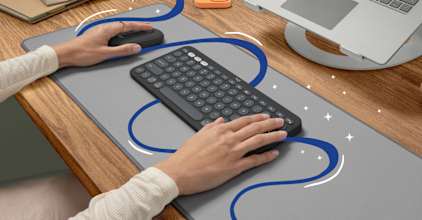 Logitech Pebble 2 Combo Wireless Keyboard and Mouse | Pebble Keys 2 K380s | Bluetooth · Logi Bolt USB Receiver | Easy-Switch 3 Devices | SilentTouch Quiet Mouse | Windows · macOS · iPadOS · Android