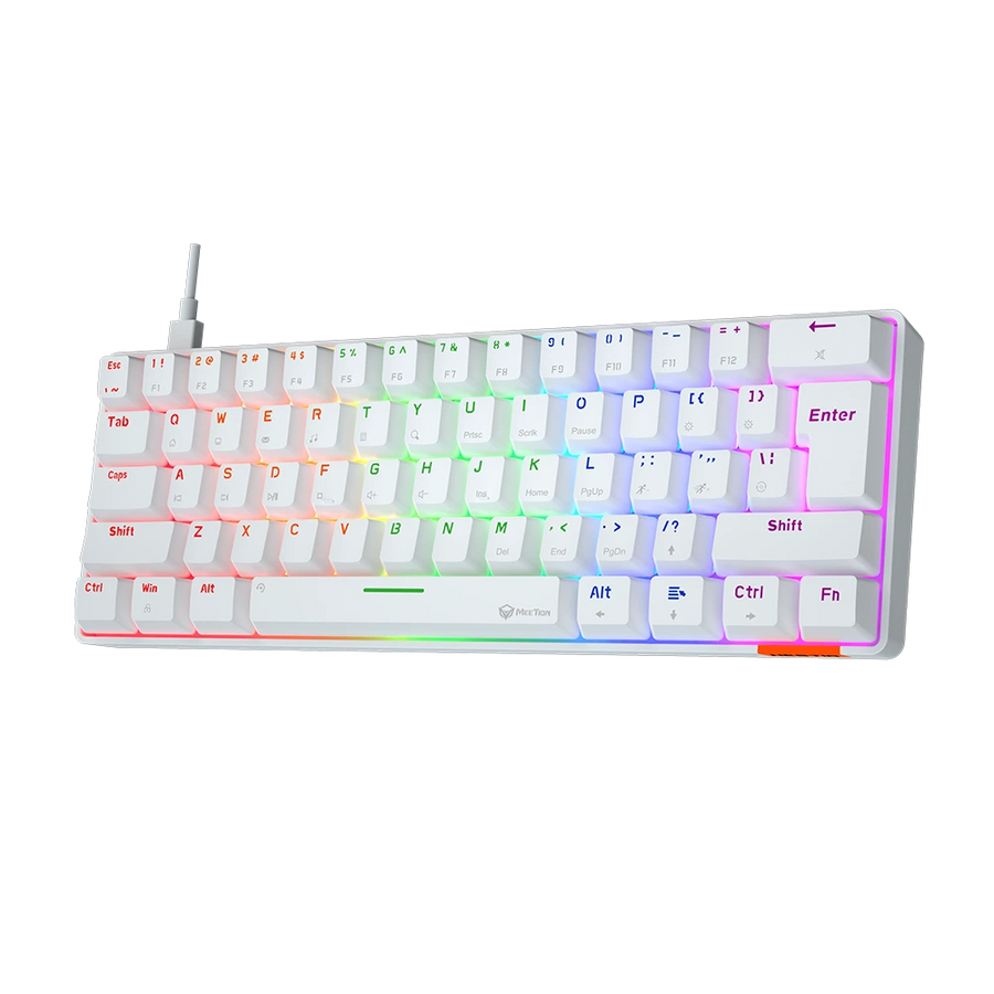 Meetion MT-MK005 60% Mechanical Gaming Keyboard | 61/62 Keys · OUTEMU Blue Switches | LED Backlight · Full-Key Anti-Ghos