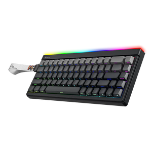 Meetion VibeKey B68 Tri-Mode Gaming Keyboard | 68 Keys · Membrane | USB + 2.4GHz + Bluetooth | RGB Backlight · ABS Double-Shot Keycaps | 4000mAh · 22h Battery | White