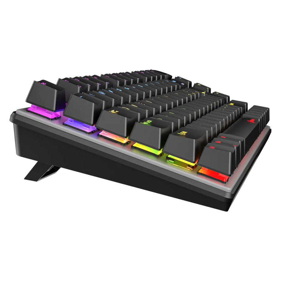 Meetion MK006 Pro Mechanical Gaming Keyboard | 75% · 80/81 Keys | Hot-Swappable Red Switches | RGB 16.8M · 18 Modes | Vo