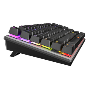 Meetion MK008 Pro Mechanical Gaming Keyboard | 80% TKL · 87/88 Keys | Hot-Swappable Red Switches | RGB 16.8M · 18 Modes | Volume Knob | Detachable Type-C | AR/EN Keycaps