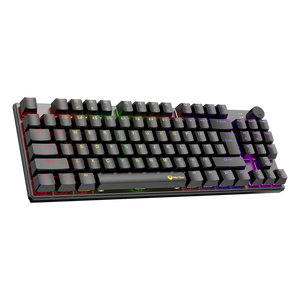 Meetion MK008 Pro Mechanical Gaming Keyboard | 80% TKL · 87/88 Keys | Hot-Swappable Red Switches | RGB 16.8M · 18 Modes | Volume Knob | Detachable Type-C | AR/EN Keycaps