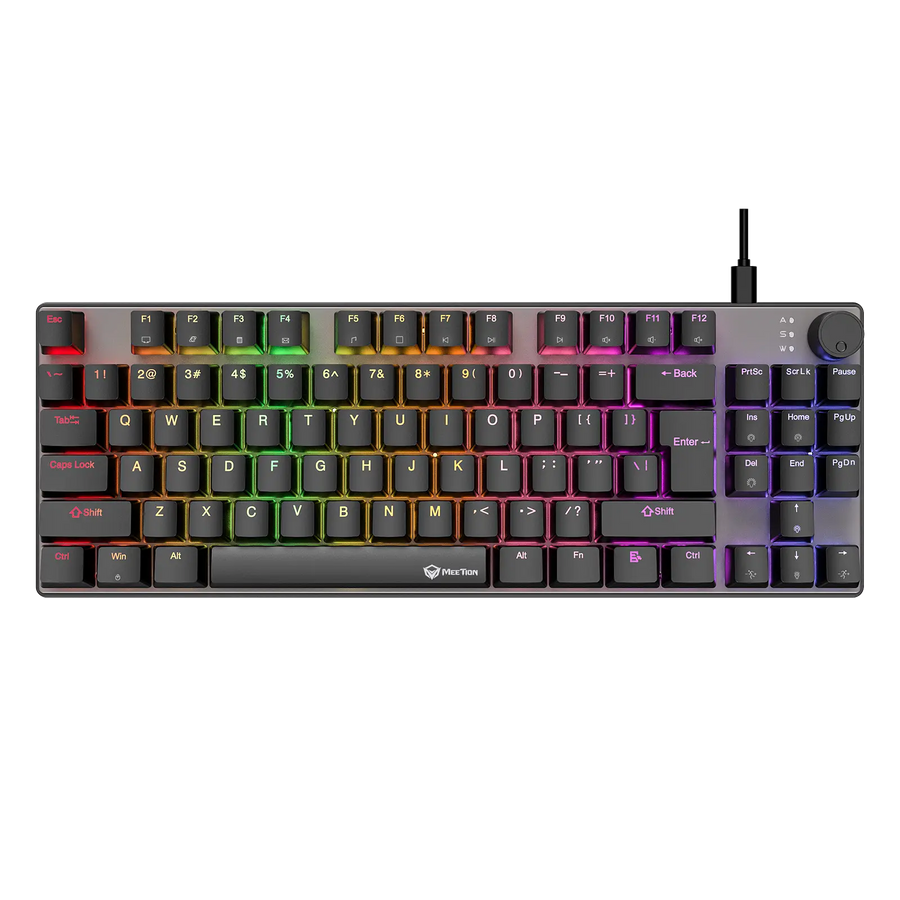 Meetion MK008 Pro Mechanical Gaming Keyboard | 80% TKL · 87/88 Keys | Hot-Swappable Red Switches | RGB 16.8M · 18 Modes 