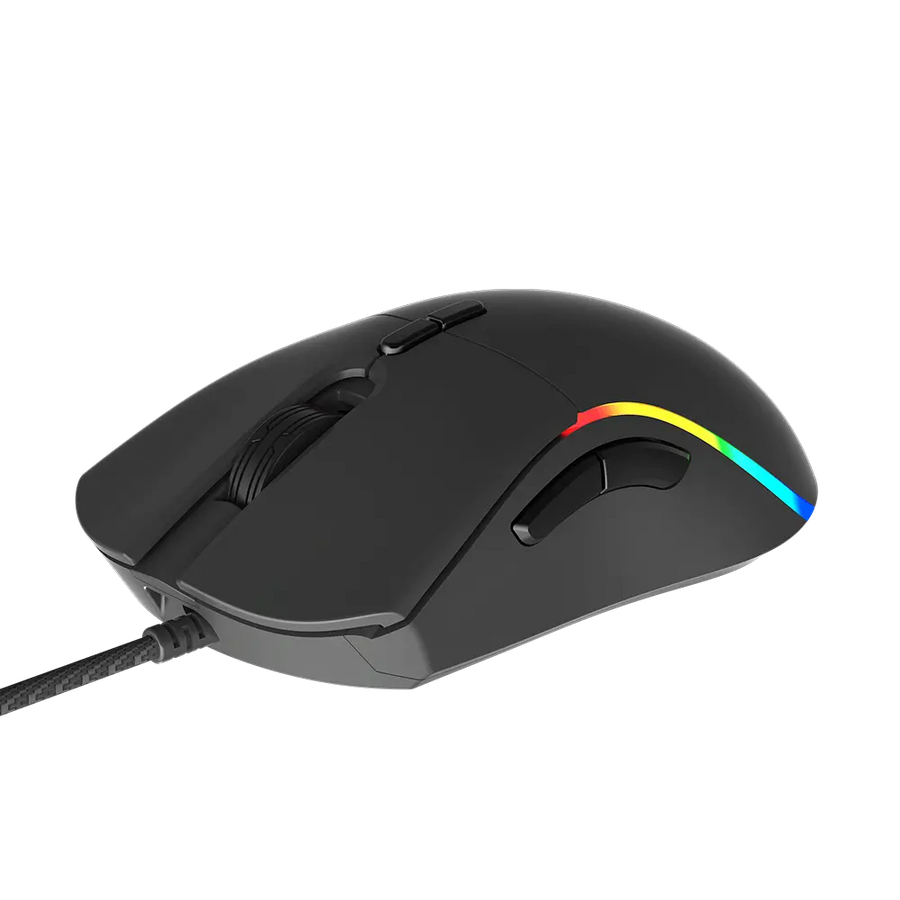 Meetion GM19 2023 RGB Wired Gaming Mouse | 12000 CPI Optical | 6+1 Buttons | 125-1000 Hz | 7000 fps · 60 IPS | 1.8 m Bra