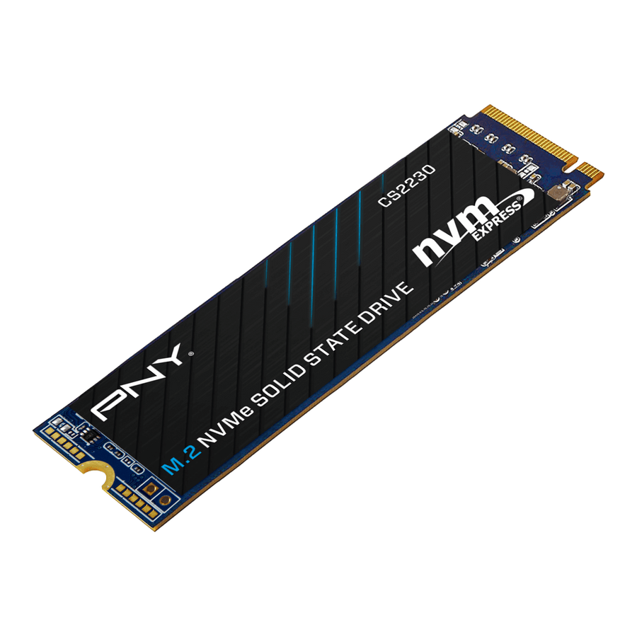 PNY CS2230 500GB M.2 2280 NVMe SSD | PCIe Gen3 x4 | 3300/2500 MB/s | 3D NAND · 1,000,000 h MTBF | 5-Year Limited Warrant