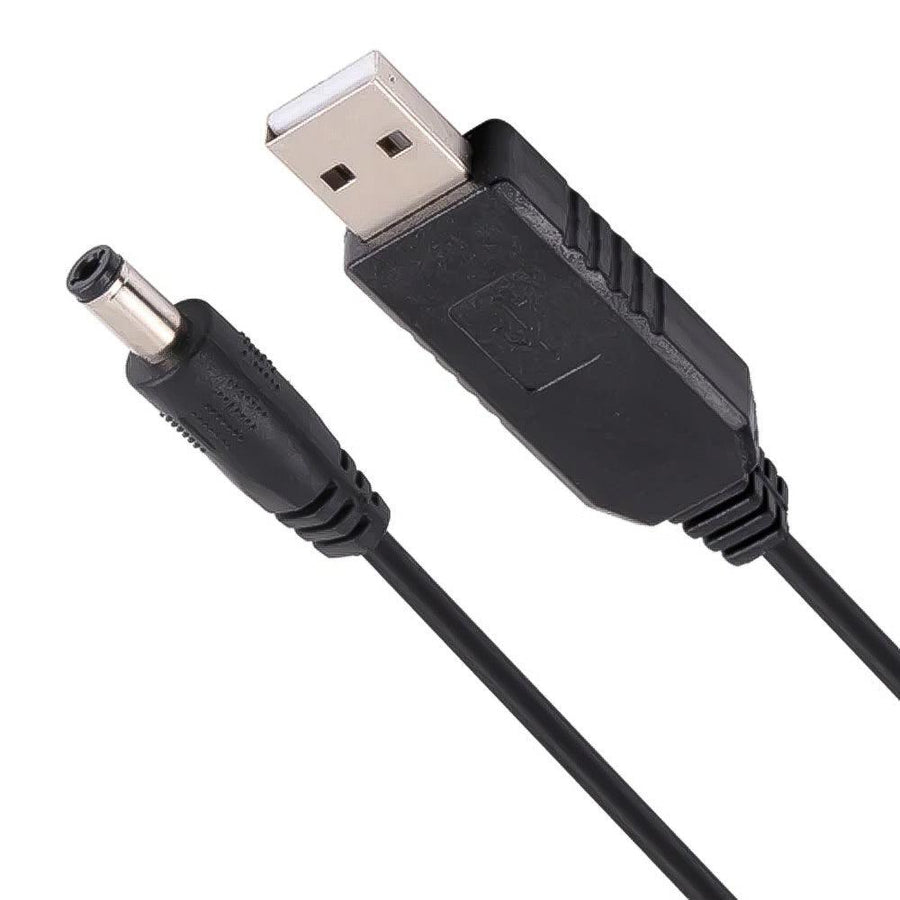 Point USB Boost Cable | USB 5 V to DC 12 V Step-Up Converter | Powers Routers · USB Lights · USB Fans · USB Audio | PVC 