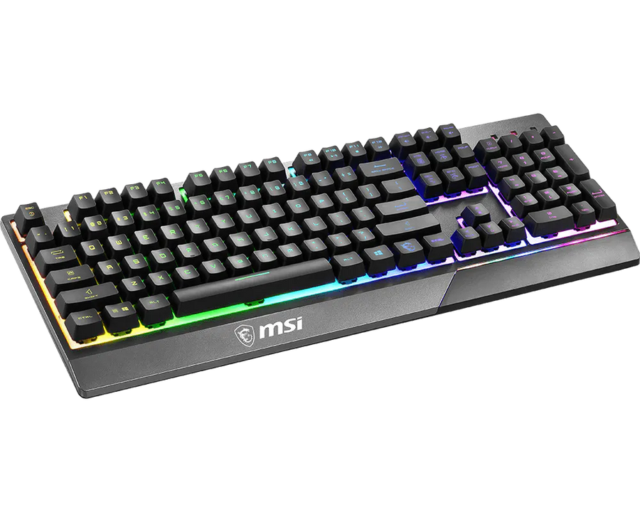 MSI Vigor GK30 Gaming Keyboard | Mechanical-Like Plunger Switches · 12M Keystroke Life | 6-Zone RGB Mystic Light · 7 Eff